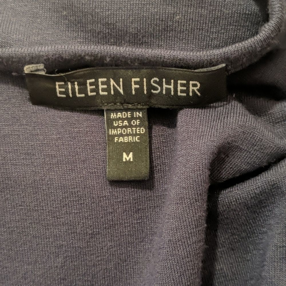 Eileen Fisher Navy Blue Knit dress - Picture 6 of 7